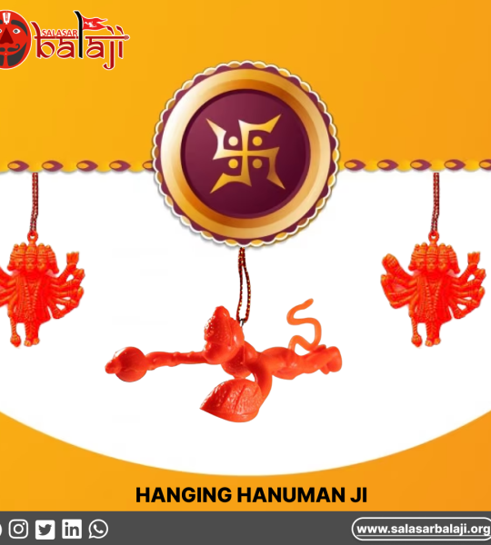 Orange Flying Lord Hanging Idol, CHanuman ,Autolane Hindu God Idol Flying Hanuman Jee Car Hanging Ornament